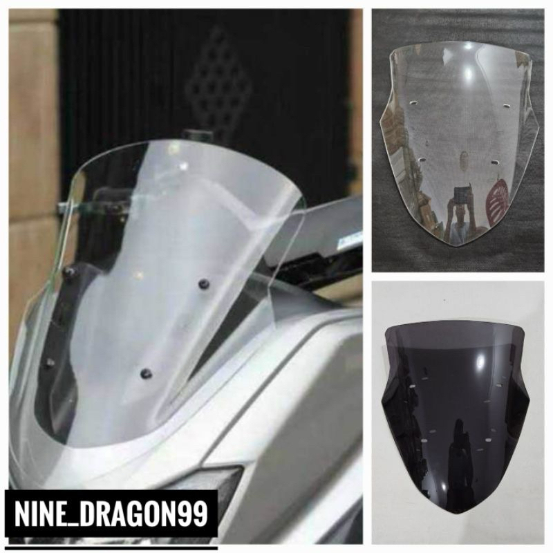 Yamaha Nmax V1 Visor Clear & Black Windshield New Nmax Nmax155 Visor ...