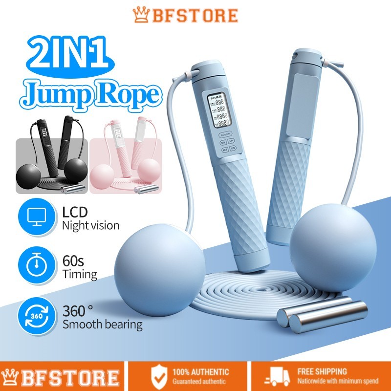 Smart Skipping Rope Cordless with Digital Counter Professional tali ...