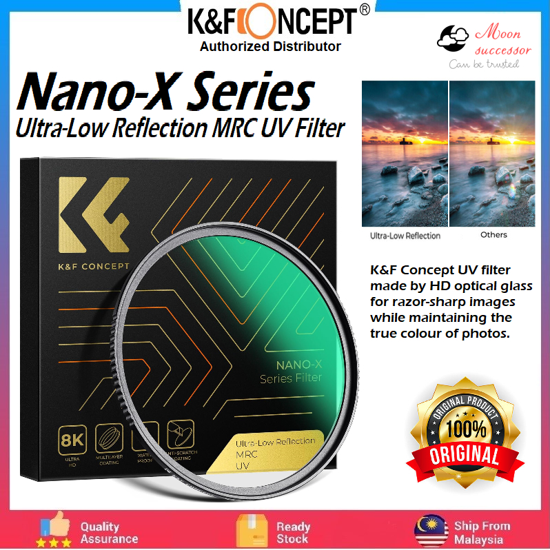 K&F Nano-X Series Ultra Low Reflection MRC UV Filter Ultra Low ...