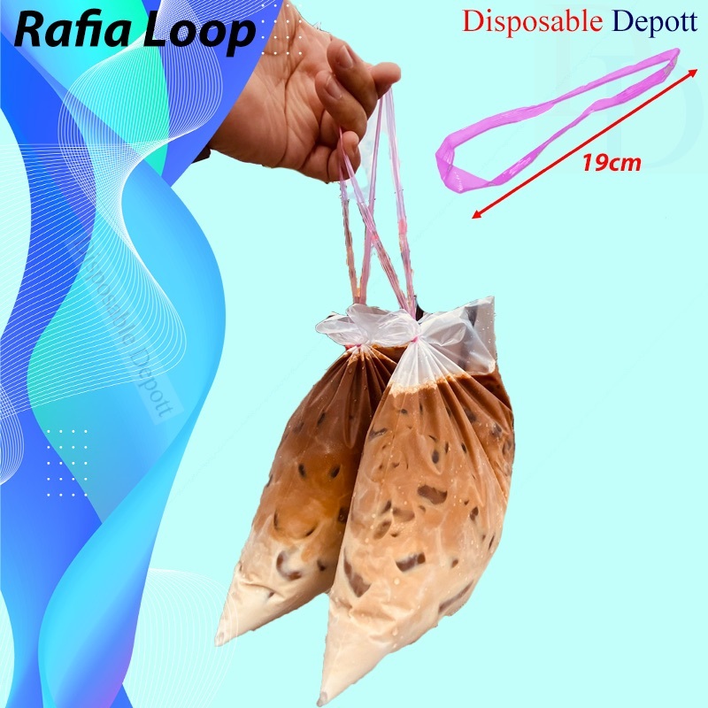 O Rope / Loop Raffia / Ready-to-Tie Rope / Plastic Rope / Dolphin (Red ...