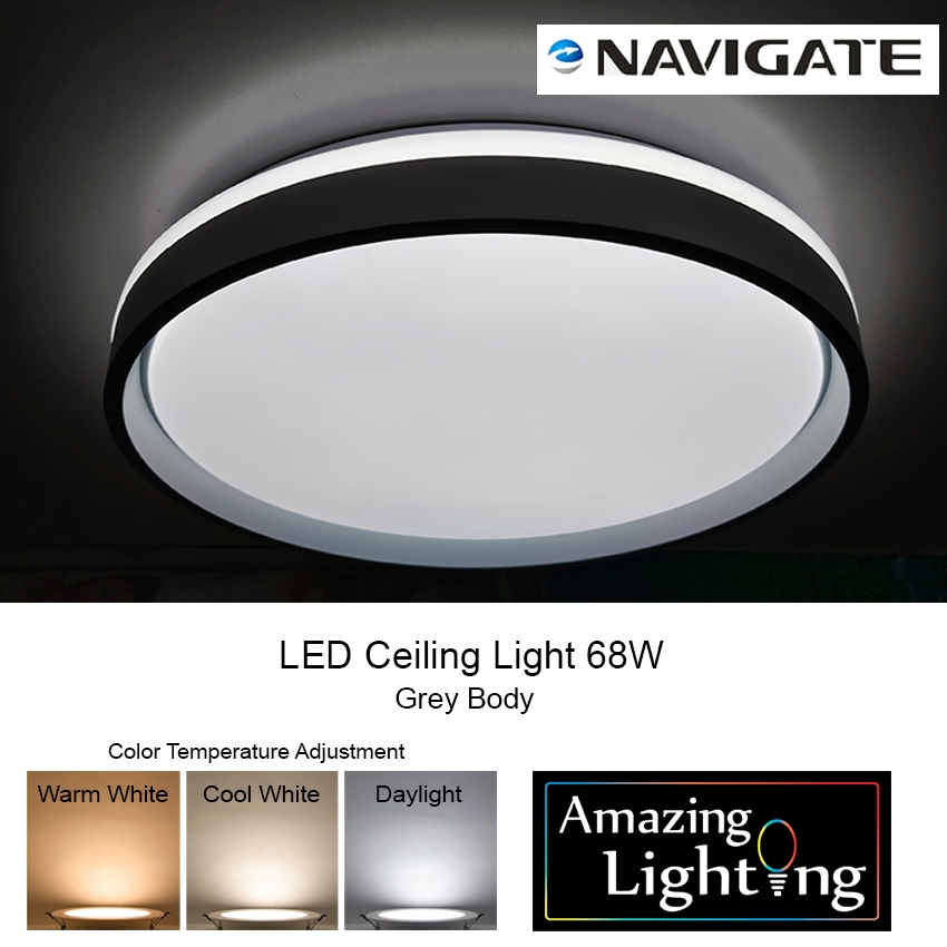 Navigate LED Surface Ceiling Light 68W Warm White Cool White (NVG-CL ...