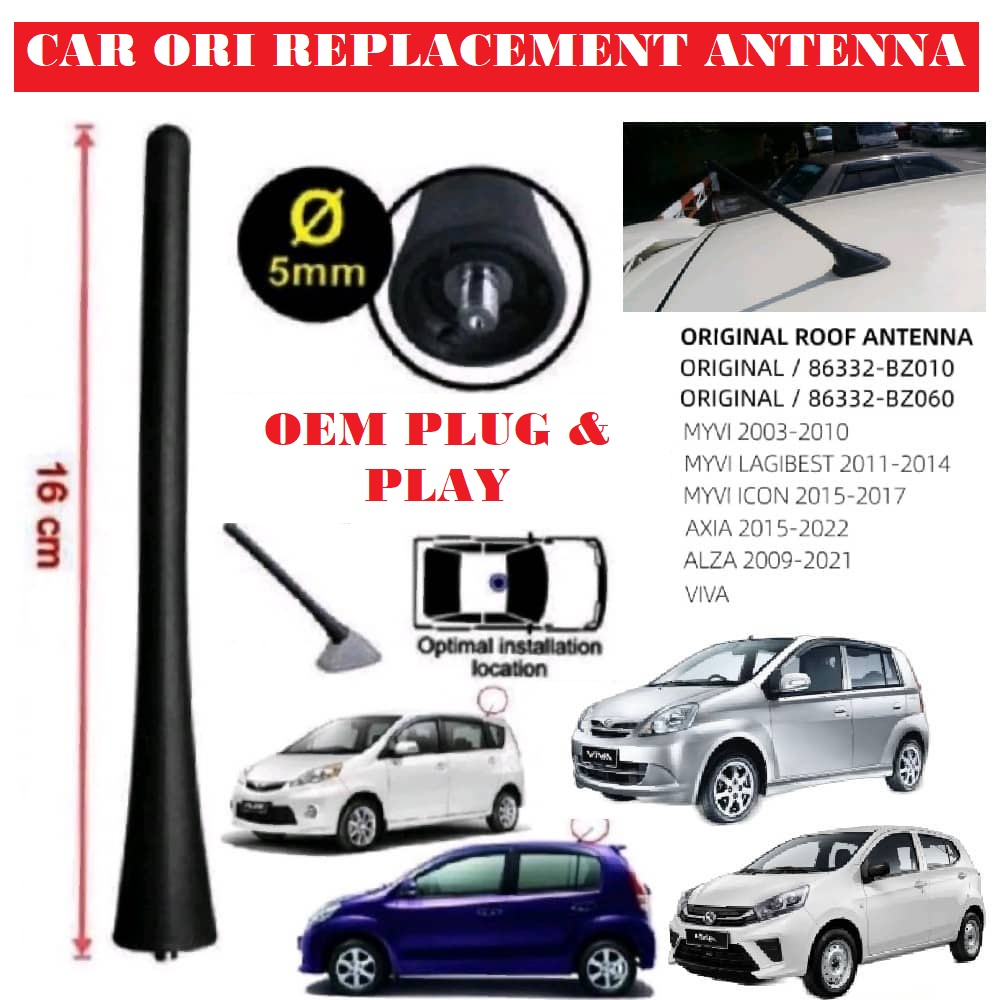 Car Antenna Pole Mast Alza Antena Myvi Antenna Myvi Radio Roof Antenna