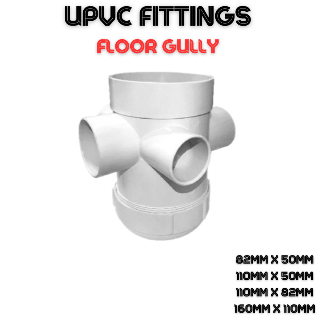 Upvc Floor Gully Trap Upvc Fittings Joint Connector Shopee Philippines