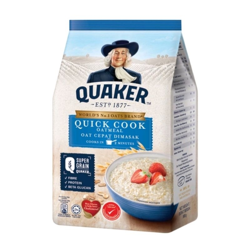 Quaker Quick Cook Oatmeal (800g) | Shopee Philippines