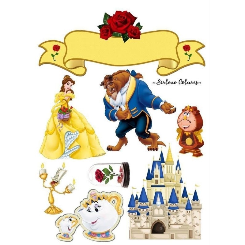 Princess Belle topper Cake Topper | Shopee Philippines