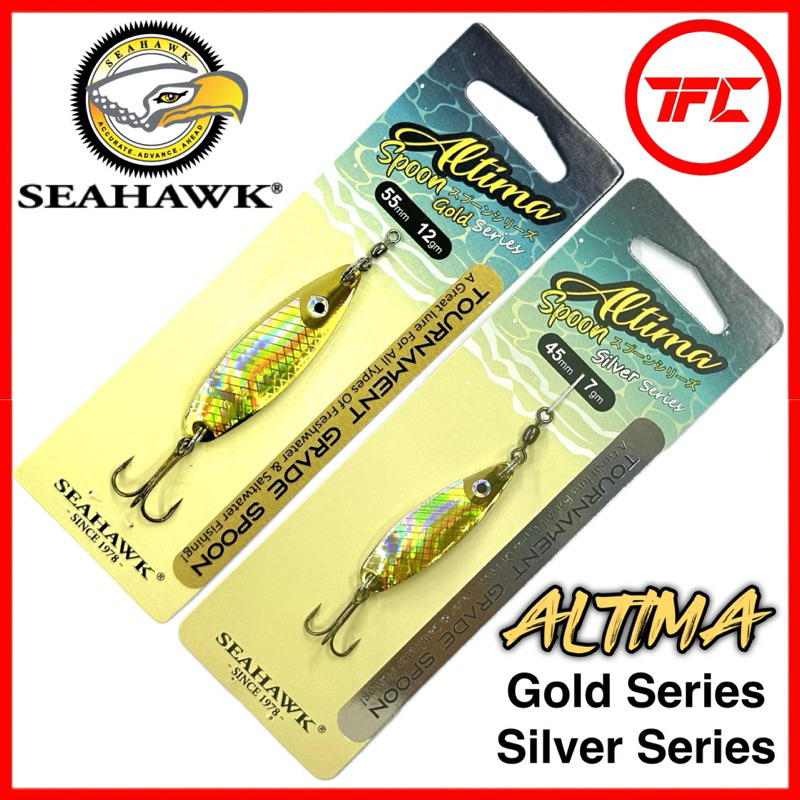 SEAHAWK Altima Spoon Gold & Silver TJ 3030 Series 3g 5g 7g 12g 15g Lure ...