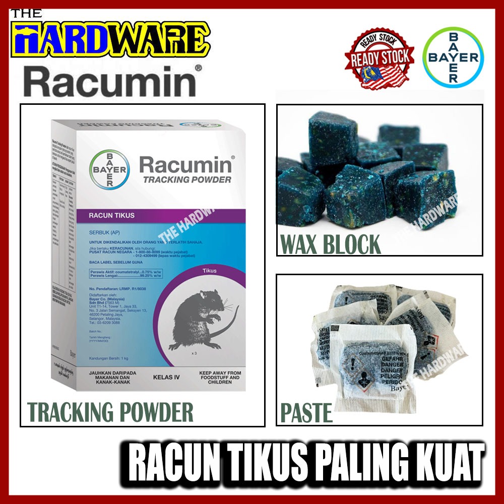 1KG Bayer Rcumin Pest Control/Racun Tikus Paling kuat-Tracking Powder ...