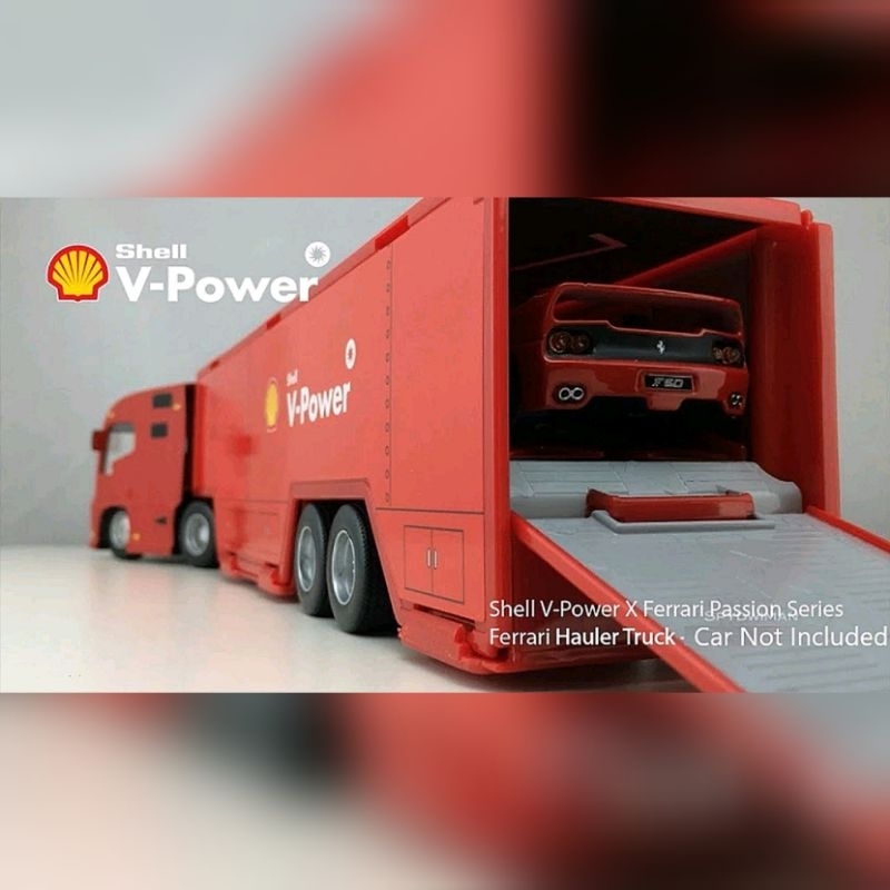 Bburago 2019 Shell 1:43 Ferrari Hauler Truck Model (Limited Edition ...
