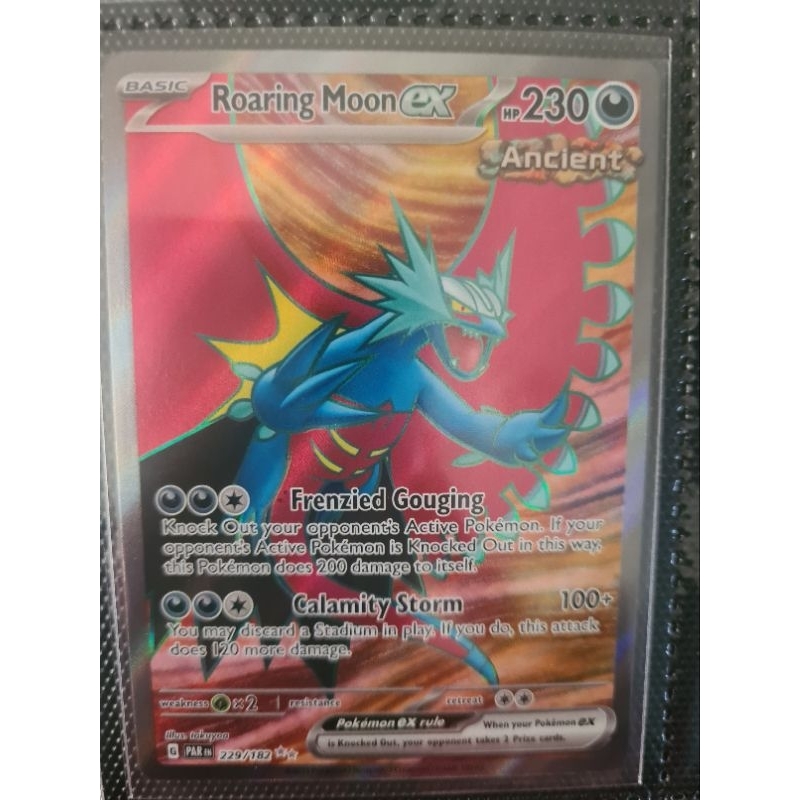 Pokemon Paradox Rift Roaring Moon ex - 229/182 - Full Art Secret ...