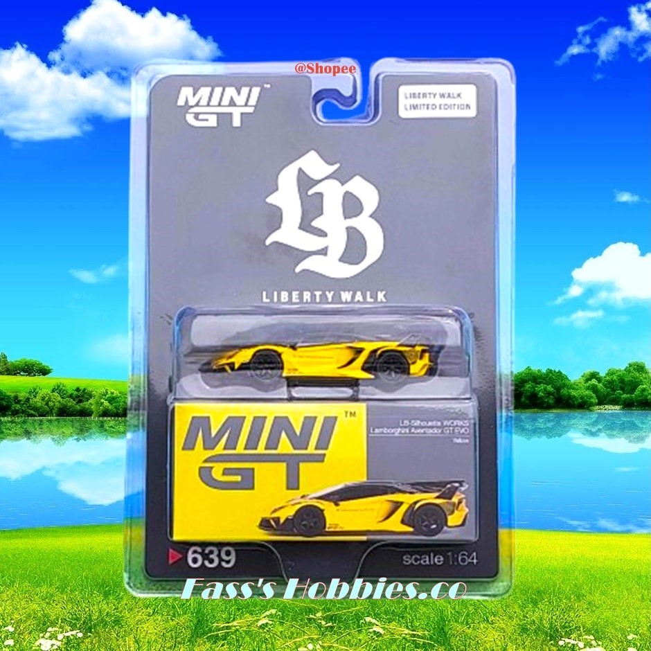 Lamborghini Aventador GT Evo LB Mini GT 1/64 - Jaune, Neuf - Modèle Miniature