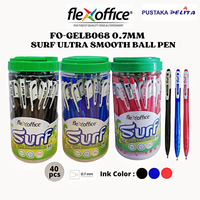 FLEXOFFICE SURF Retractable Ball Pen 0.5mm / 0.7mm ( 40pcs/Box ...