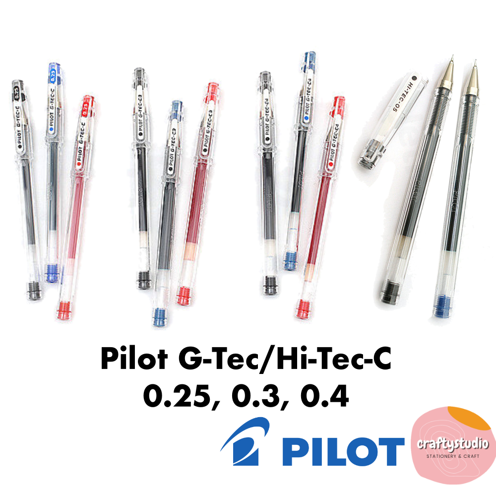 Pilot HiTecC Gel Pen, Pilot GTec Gel Pen, Pilot Fine Technical Gel