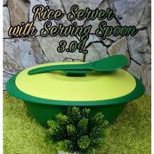 Microwavable Mangkuk Nasi Tupperware Rice Server 3L | Shopee Philippines