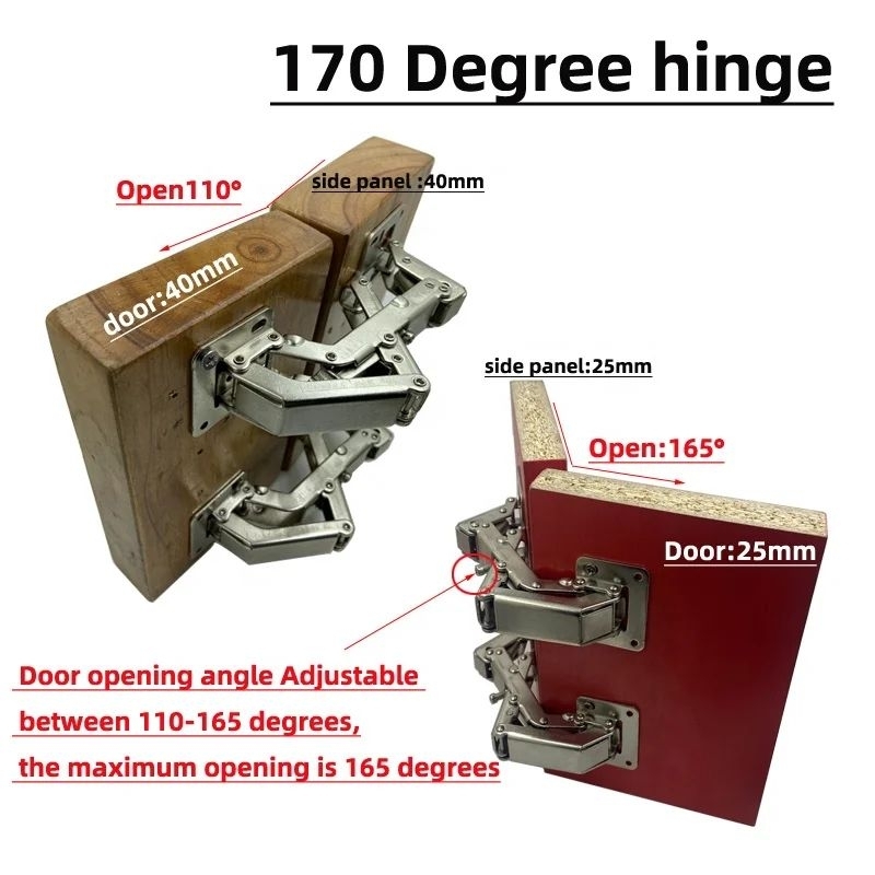 easy install 170 degree 40mm door panel side panel hidden Fluted door ...