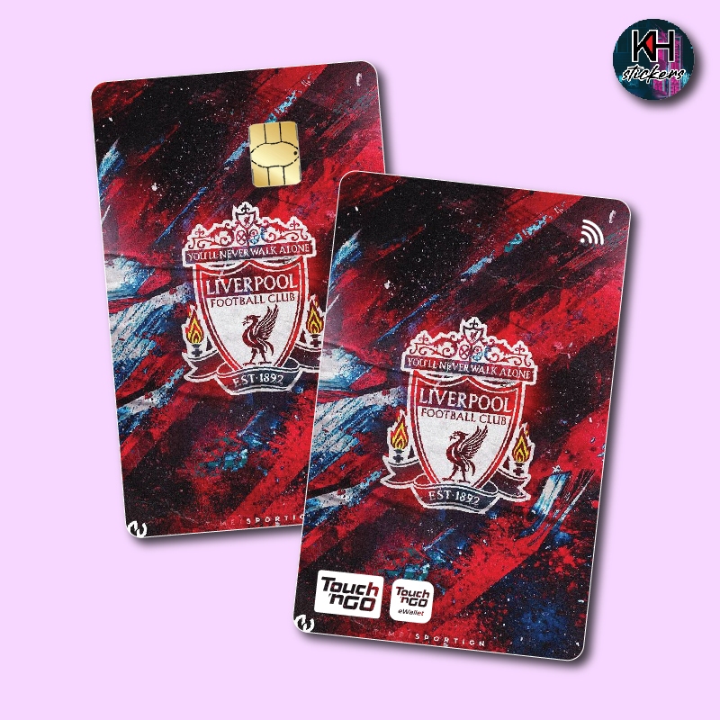 LIVERPOOL FC - TOUCH N GO CARD / ATM CARD STICKER COVER, TNG CARD, BANK ...