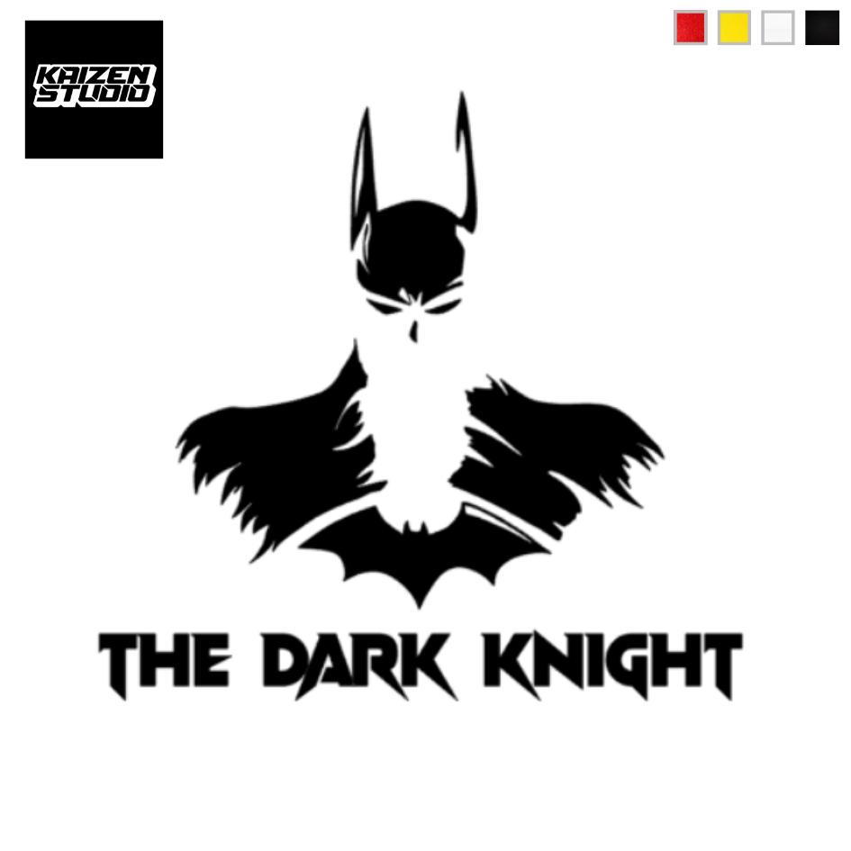KAIZEN STUDIO The Dark Knight Batman Logo Car Decal Sticker Kereta