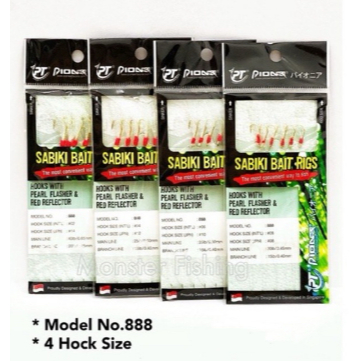 Pioneer Sabiki Bait Rigs 888 Mata Apollo Hook Pioneer PT Pioner ...