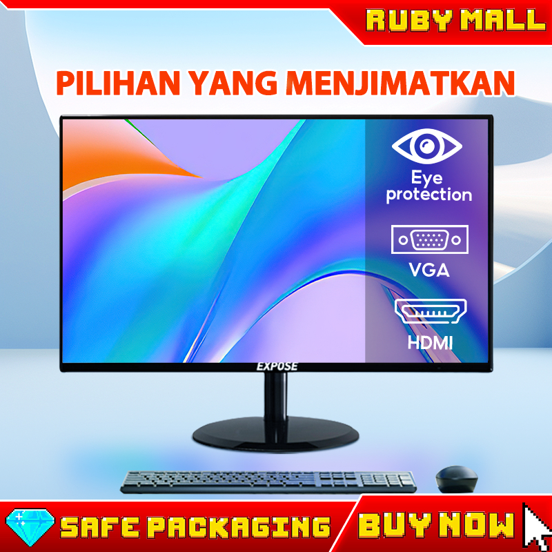 Monitor Office Computers 75HZ 1080P LED Gaming Monitor 19 inch Computer ...