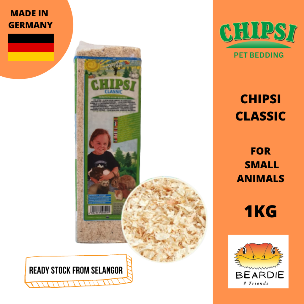 CHIPSI CLASSIC HAMSTER GUINEA PIG BEDDING 1KG 15LITER (1000CC) Shopee