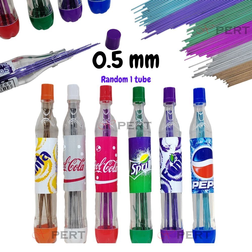 2B COLORFUL 0.5mm 2.0mm Pencil Lead Black Color Ubat Pensel 0.5mm 2.0mm