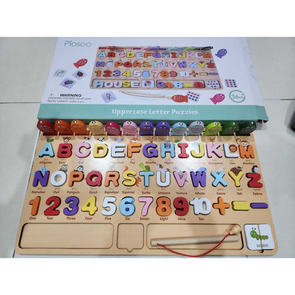 Early Education Wooden Toy Multifunctional Logarithmic Board | Shopee ...