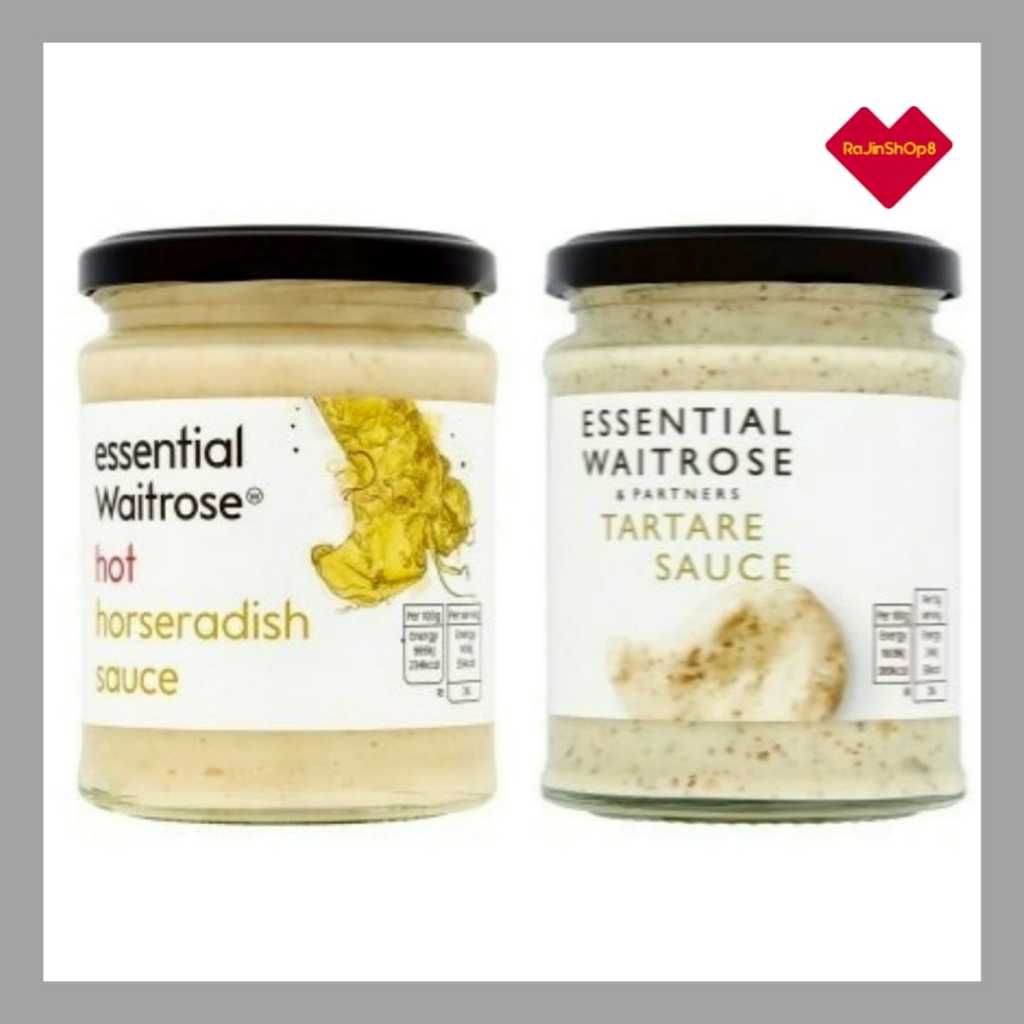 Waitrose Essential Tartare Sauce, 290g / Essential Hot Horseradish