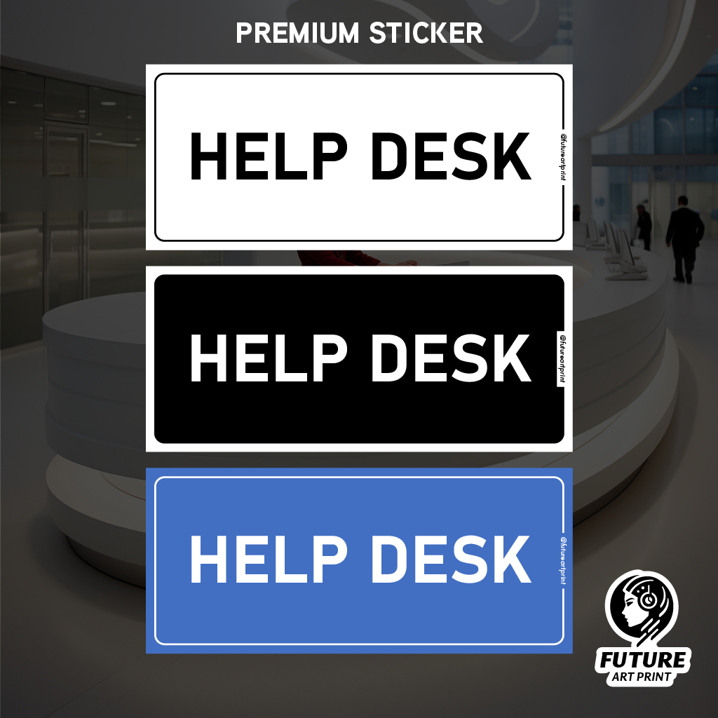 Help Desk. User Support Customer Care Service Counter. Premium Sticker ...