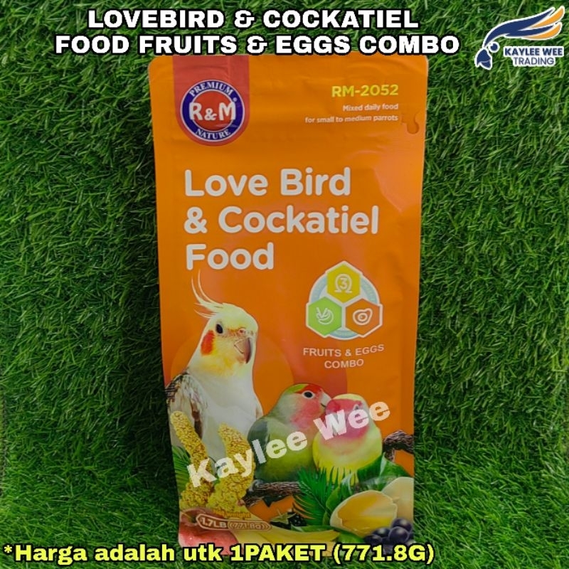 LOVEBIRD & COCKATIEL FOOD FRUITS AND EGGS COMBO (771.8G) | Shopee ...