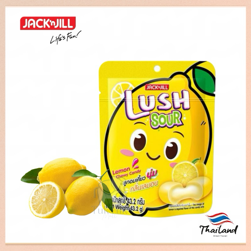 Jack’n Jill Lush sour Lemon Chewy Candy/ Grape /Chocolate/Strawberry ...