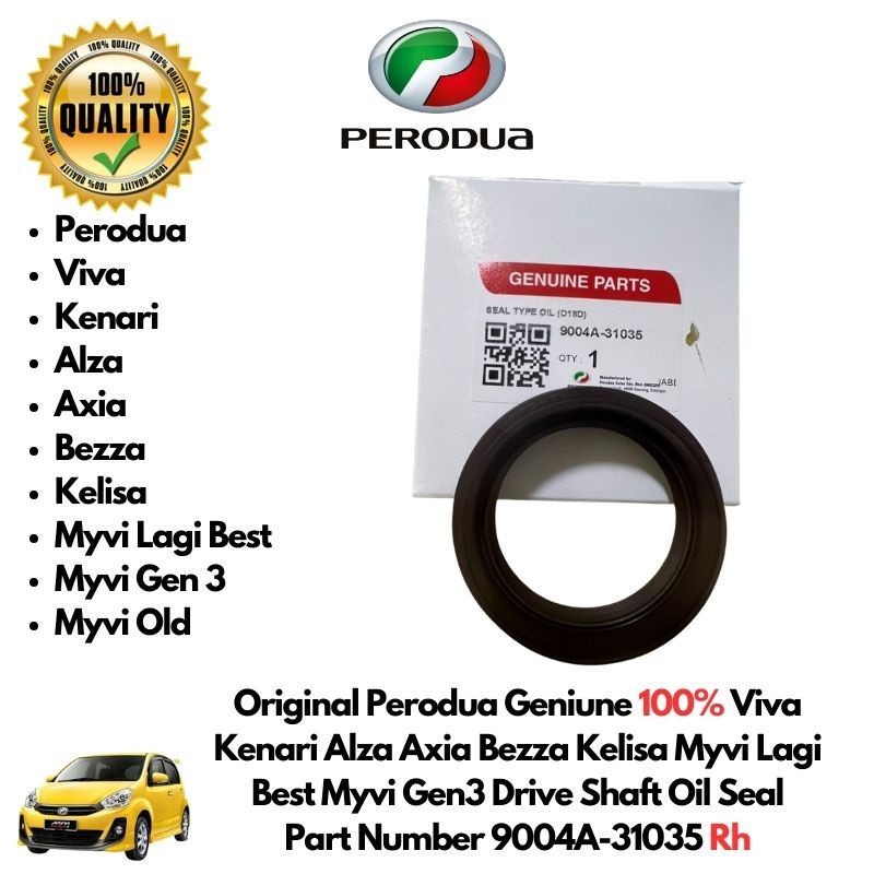 Perodua Geniune 100% Viva Kenari Alza Axia Bezza Kelisa Myvi Lagi Best 