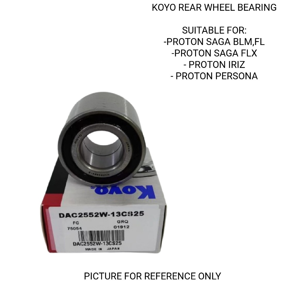 PROTON SAGA BLM, IRIZ, PERSONA REAR WHEEL BEARING KOYO ( REAR ...