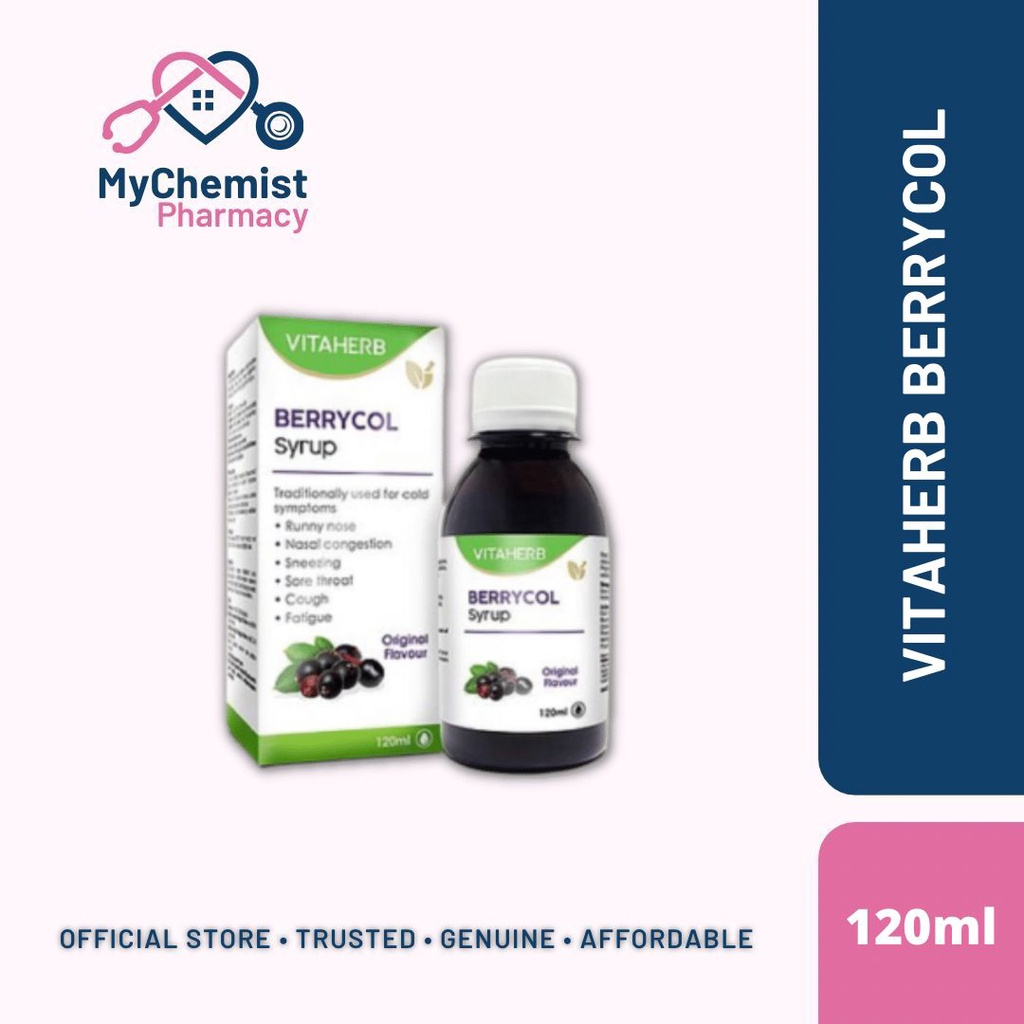 Children's Body Immune BERRYCOL SYRUP VITAHERB 120ML ( fever/old cough ...