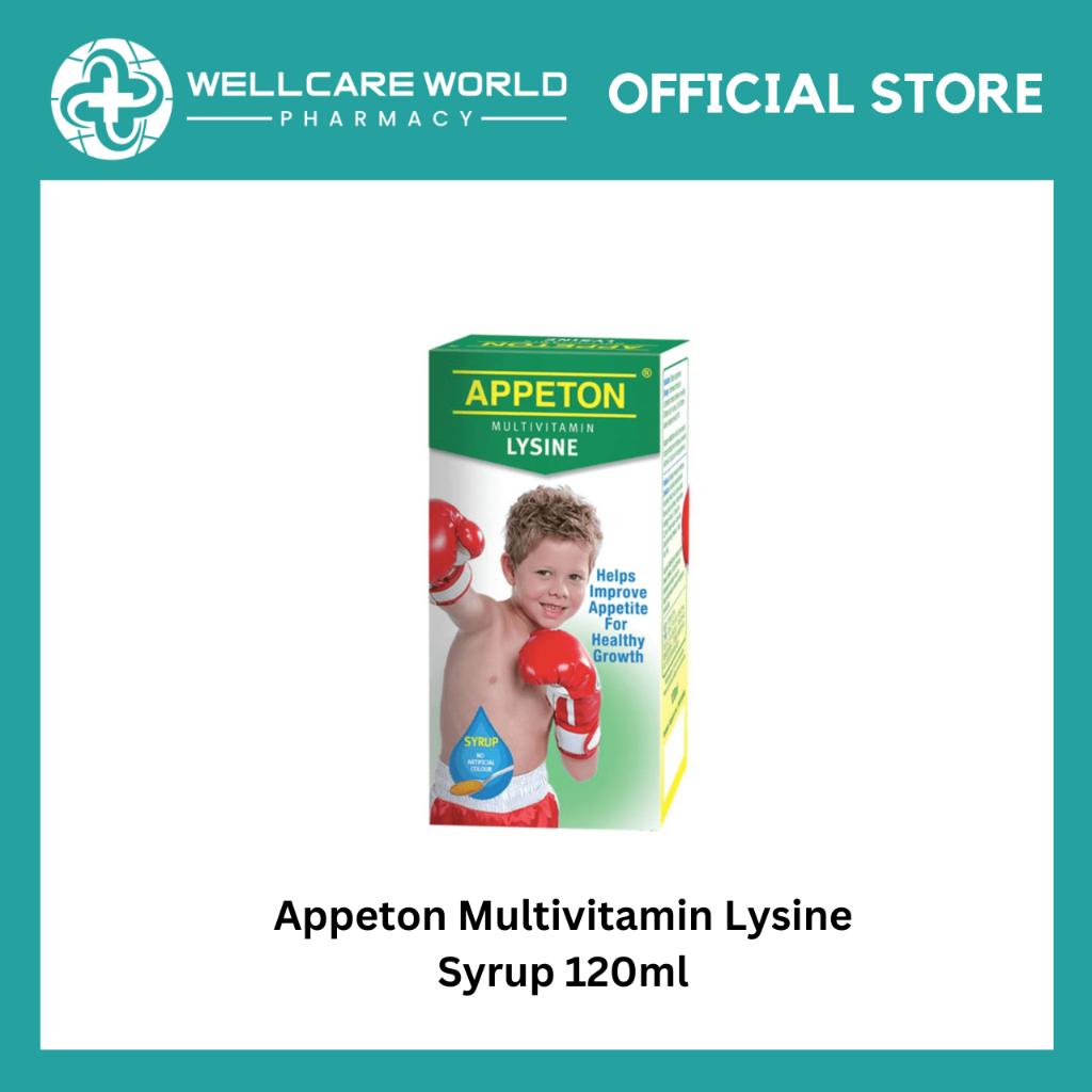 Wellcare World Pharmacy APPETON MULTIVITAMINES LYSINE SYRUP (120ML ...