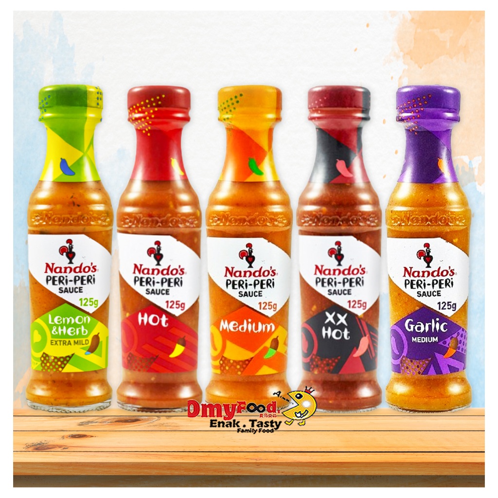 125g Nando's PERI-PERI Sauce [Lemon & Herb / Garlic / Hot / Medium / XX ...