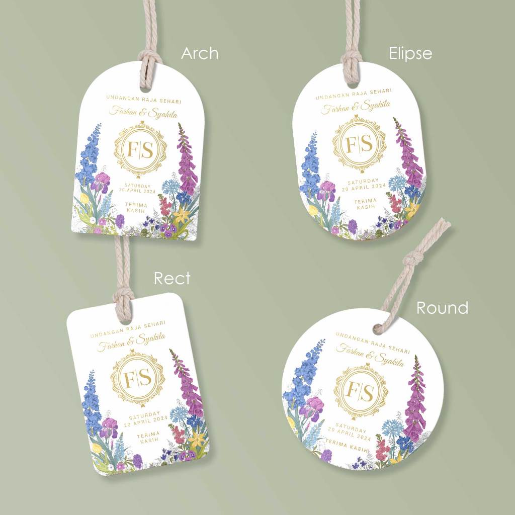 Wedding Tag Majlis Kahwin / Doorgift / Thank you tag & BERKUALITI ...