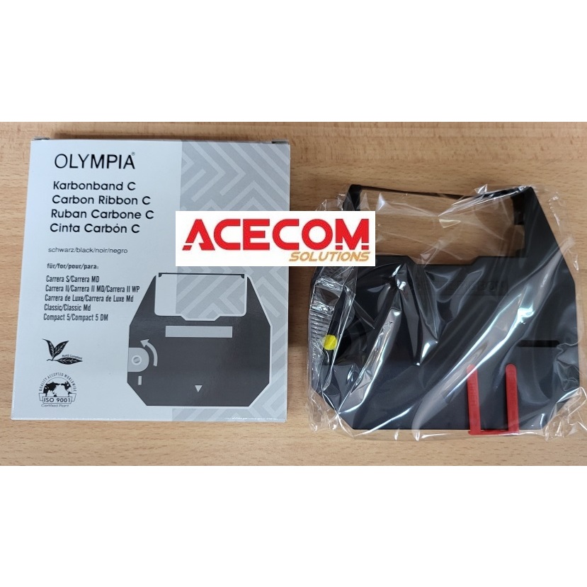 Olympia Carrera Deluxe De Luxe Typewriter Ribbon Compatible Nakajima AX ...
