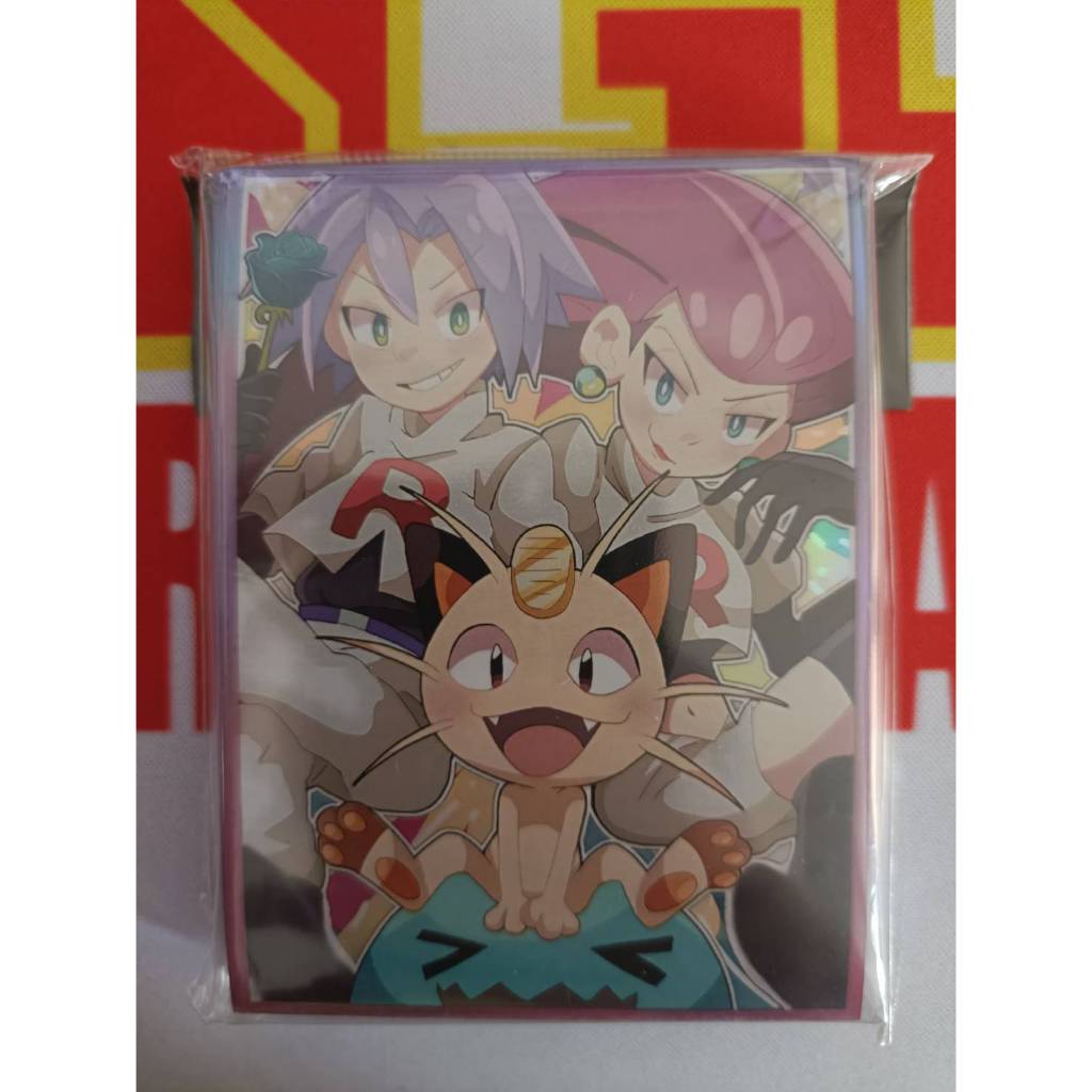 Pokemon Team Rocket Gloss Sleeve 宝可梦火箭队卡套 6.7cmx9.2cm (Anime Card ...