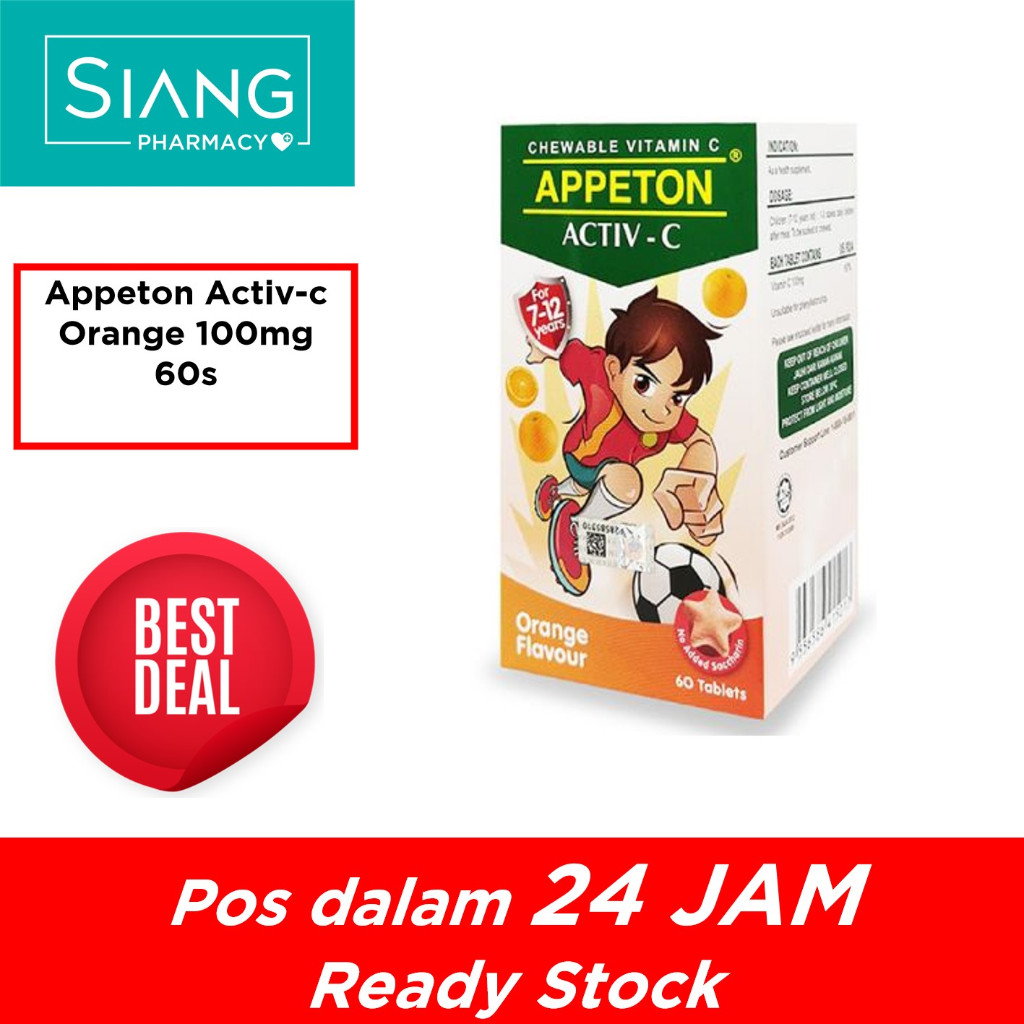 Appeton Az Kids Vit C 30mg Orange/Strawberry 100s/ActiveC