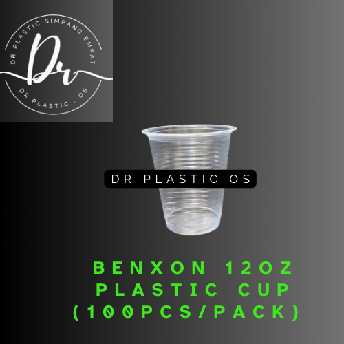 BENXON 12oz / PP360 / Disposable Plastic Cup - 12 / Dome lid/Flat lid ...