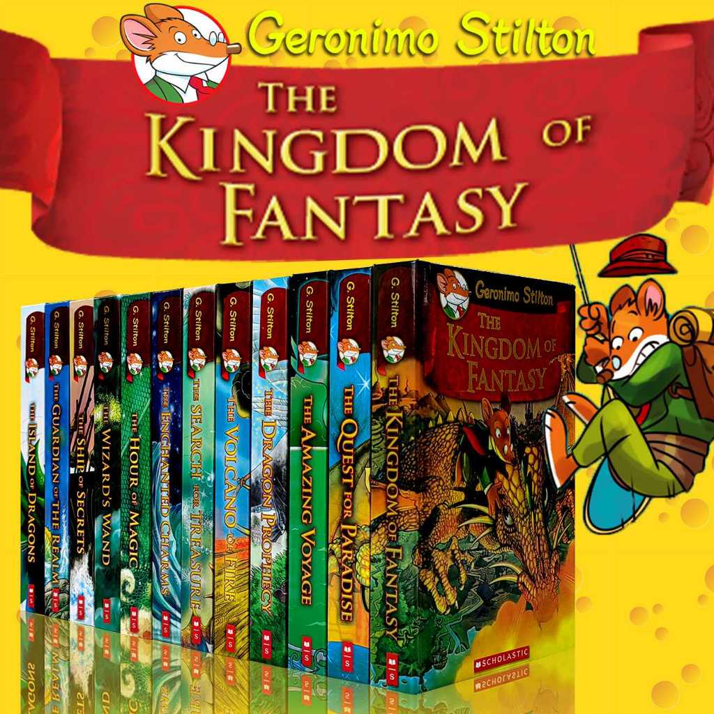 Geronimo Stilton The Kingdom of Fantasy Books Series(12 books hardcover
