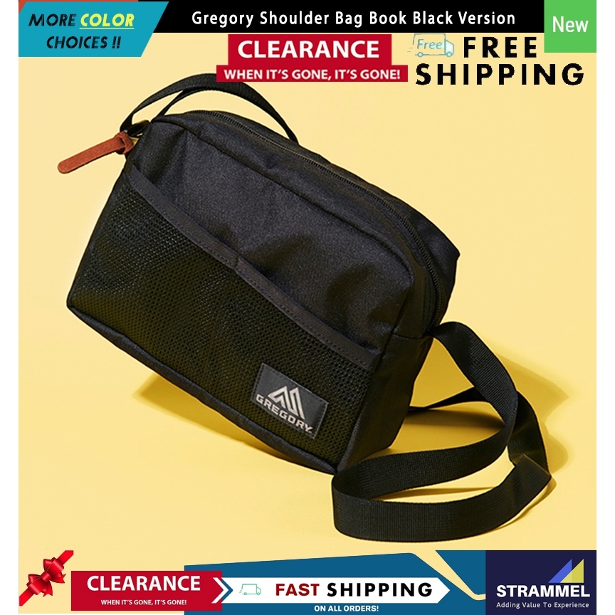 Gregory Lightweight 4 Litre Shoulder Bag Book Black Version Crossbody