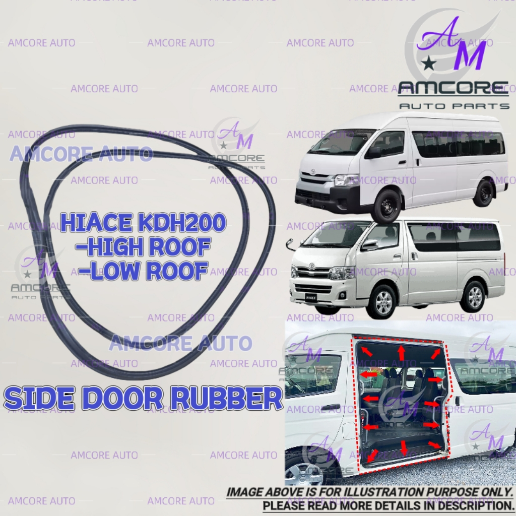 TOYOTA HIACE KDH200 - SIDE DOOR RUBBER / SLIDE DOOR RUBBER / SLIDING ...