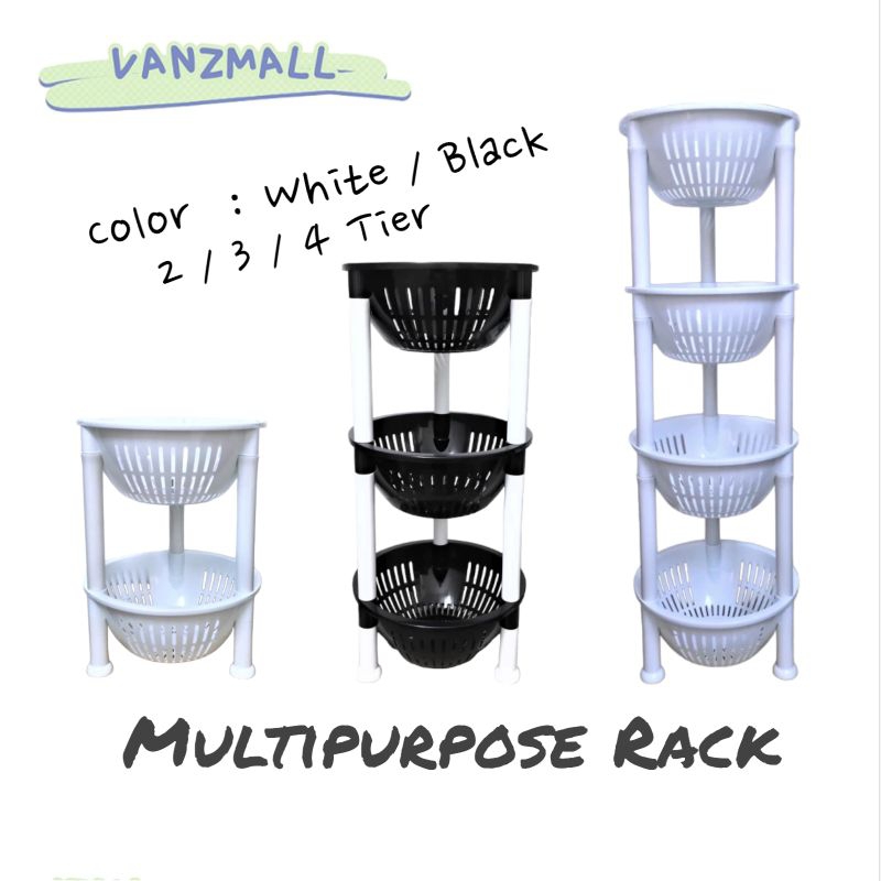 Round Multipurpose Rack SMALL / Rak Barang Serbaguna Kecil (2/3/4 Tier ...