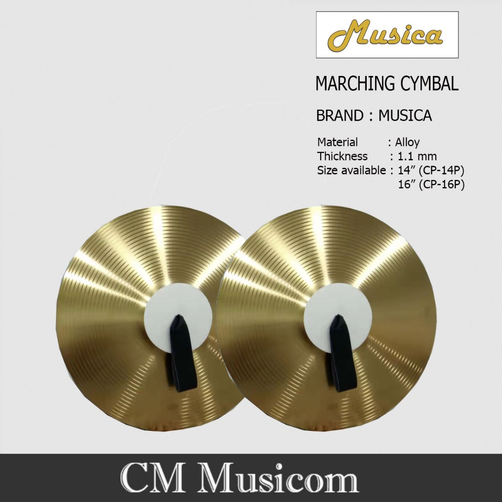 Marching Cymbal 14"/16" (Musica) Shopee Philippines