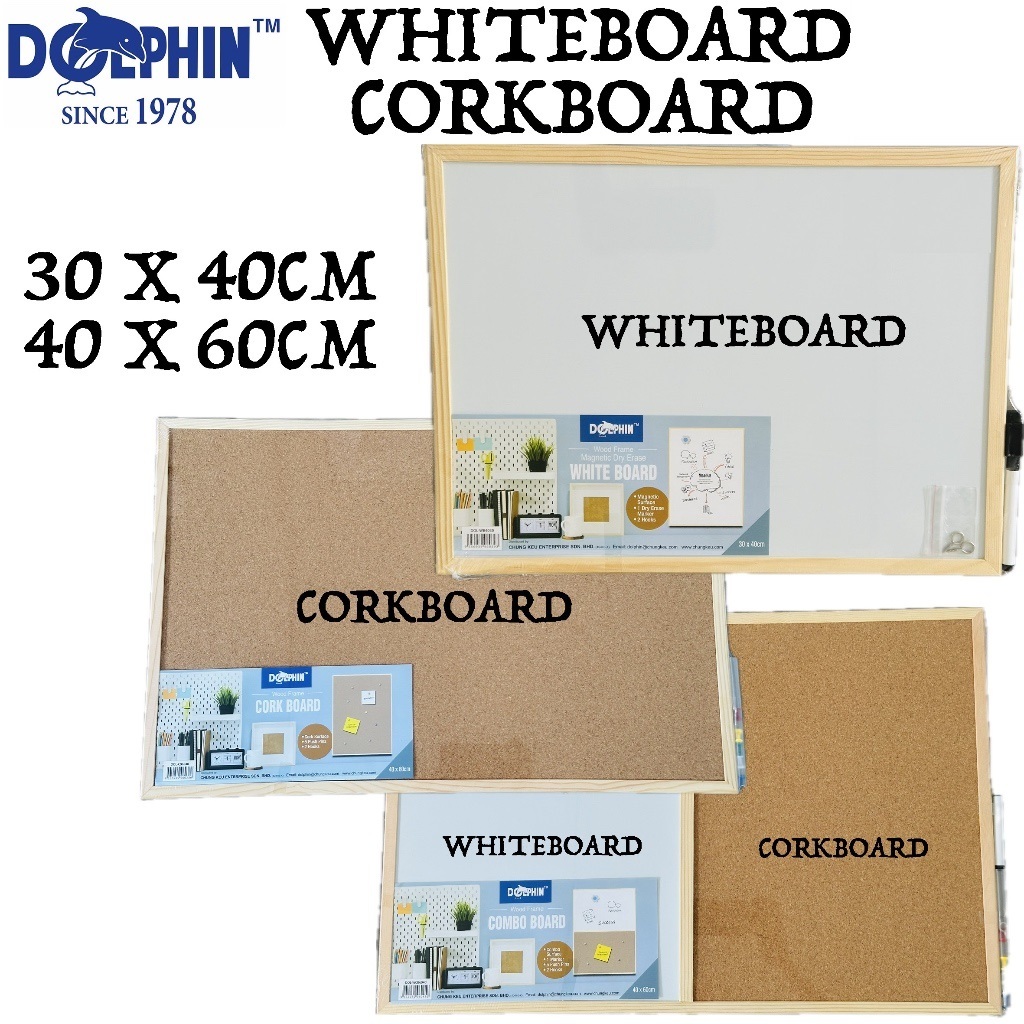 QConnect Kork-Pinnwand Mit Holzrahmen – 30x40 Cm, Braun, Ideal Für Büro, Kinderzimmer Oder Homeoffice