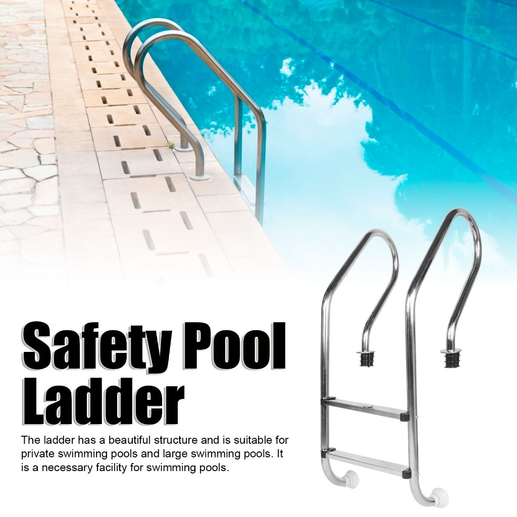 304 Stainless Steel Swimming Pool Ladder Non-Slip Footstep Ladder Easy ...