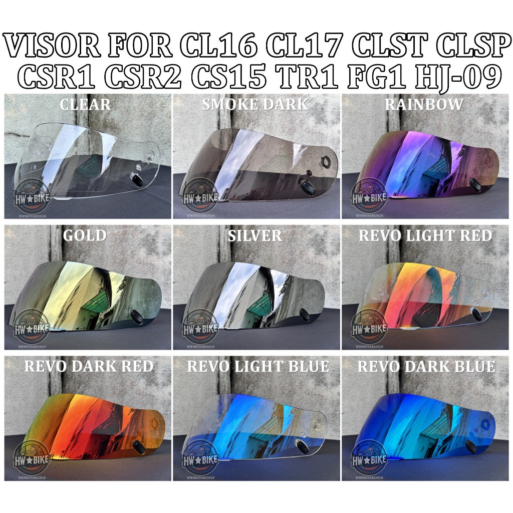 VISOR HELMET HJC CS16 CS-16 CS-15 CS15 CS-R1 CS-R2 TR-1 FS-11 FS-15 ...