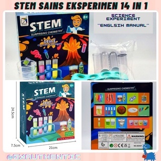 Science Experiment Kit With 14 in 1 Science Lab Chemistry Volcano ...