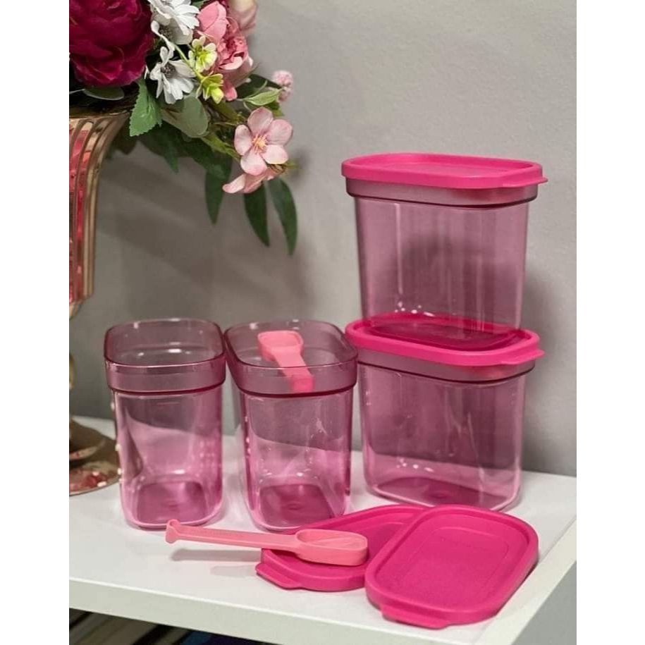 Tupperware Umami Collection Set 500ml (4pcs) -Pink | Shopee Philippines