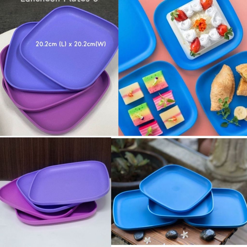 2040 Tupperware Luncheon plates/Dessert Plates/Tware Plate/Pinggan ...
